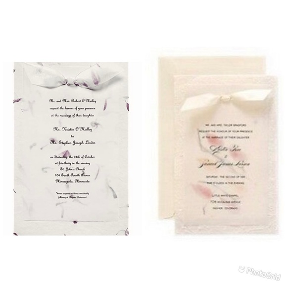 🌸Gartner Studios Hand-Made Paper Invitation Kit🌸10-Count - Picture 5 of 6